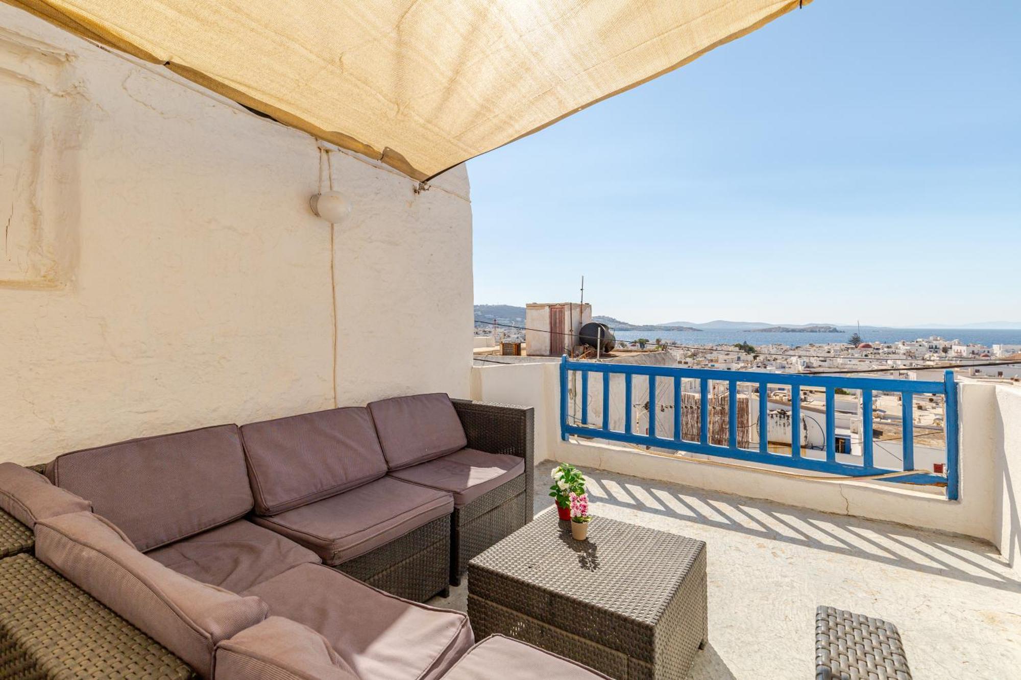 Elenitas Town House With Veranda And Sea View Mykonos Town 외부 사진
