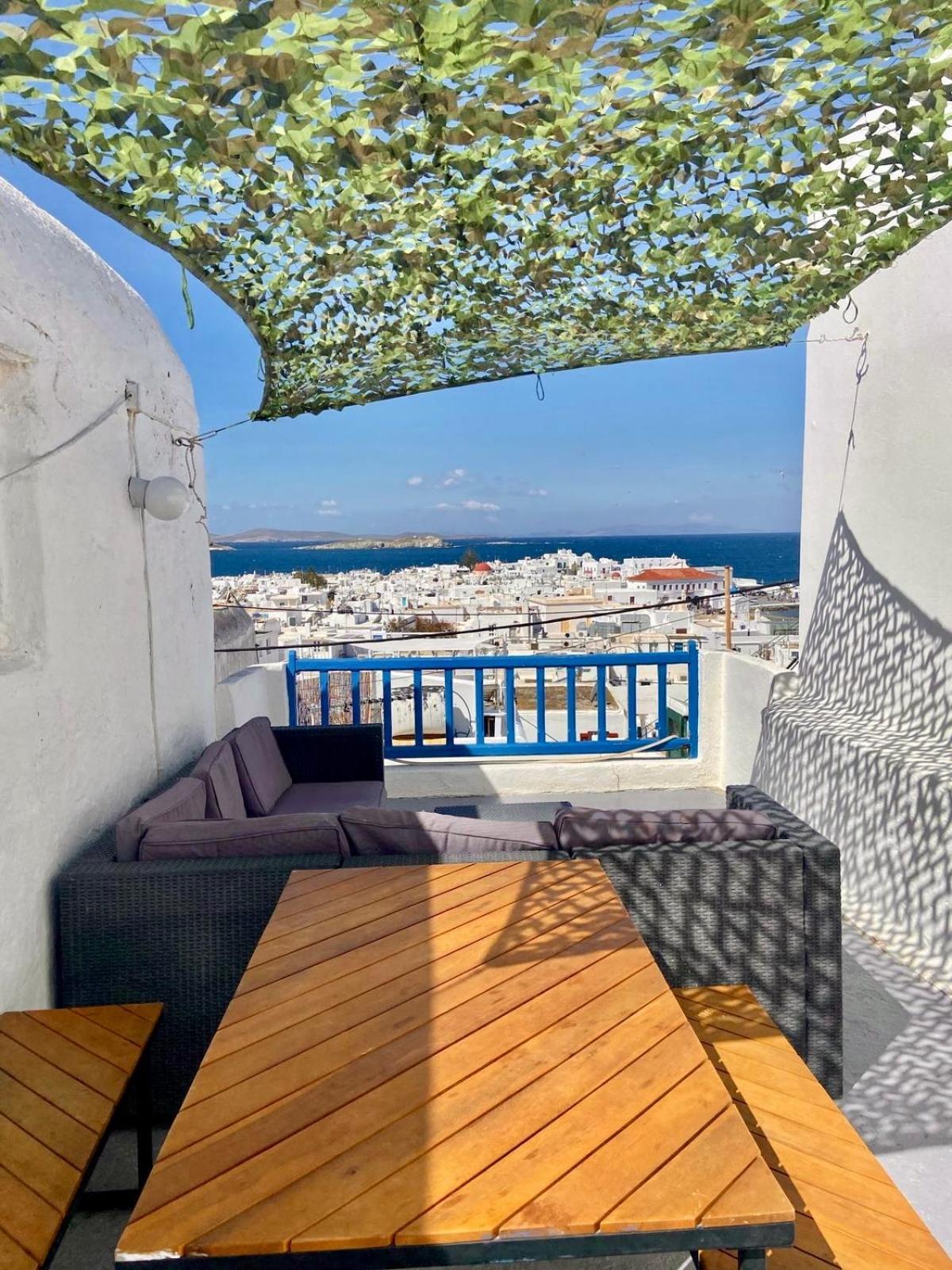 Elenitas Town House With Veranda And Sea View Mykonos Town 외부 사진